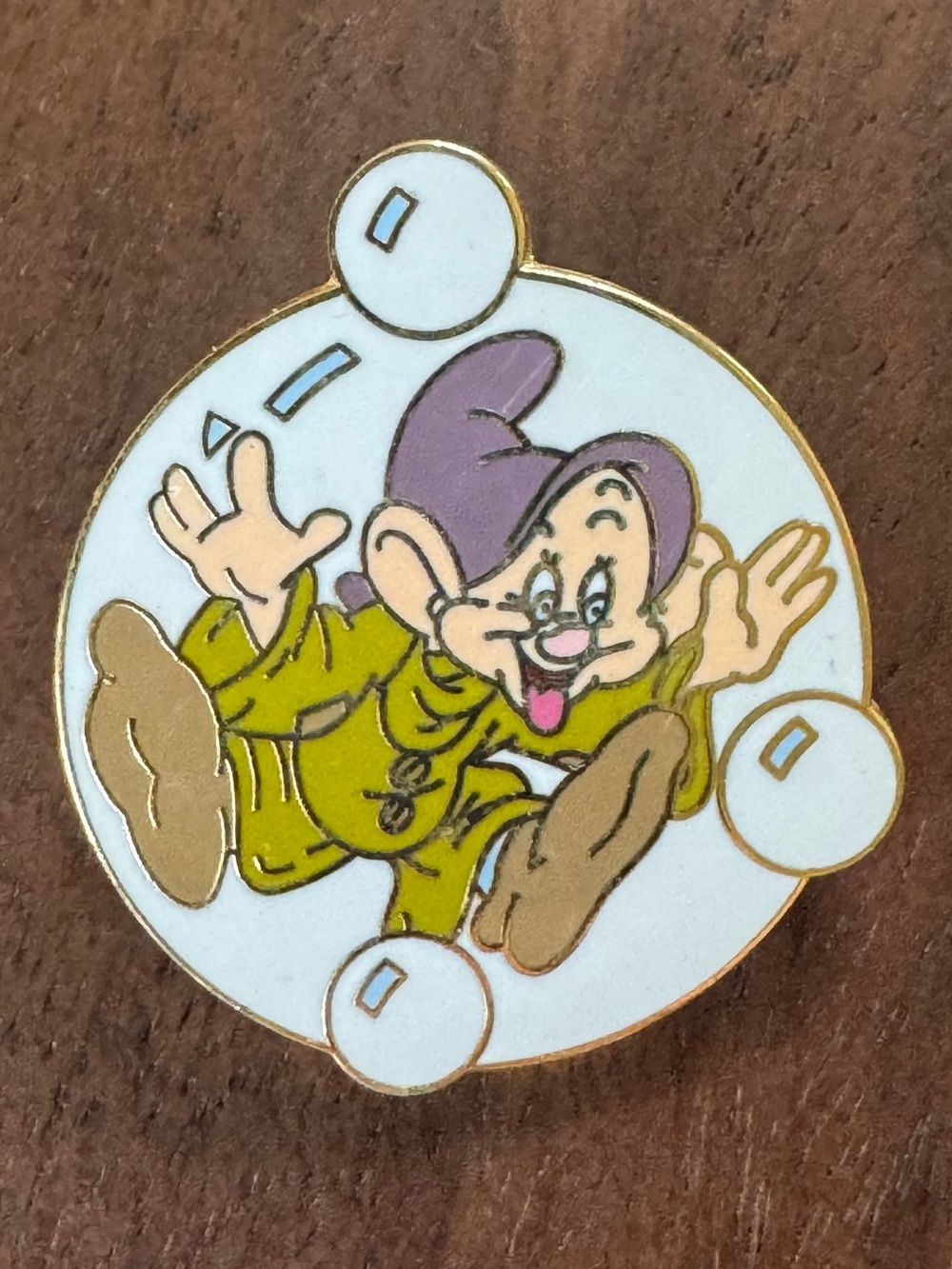 Disney Dopey Collectors Pin from Snow White and the Seven Dwarfs. No backing